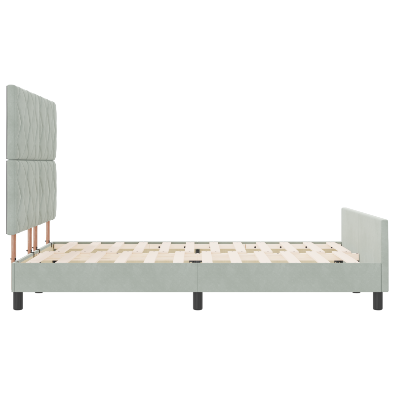 Boxspringbett mit Matratze & LED Dunkelbraun 80x200 cm Stoff