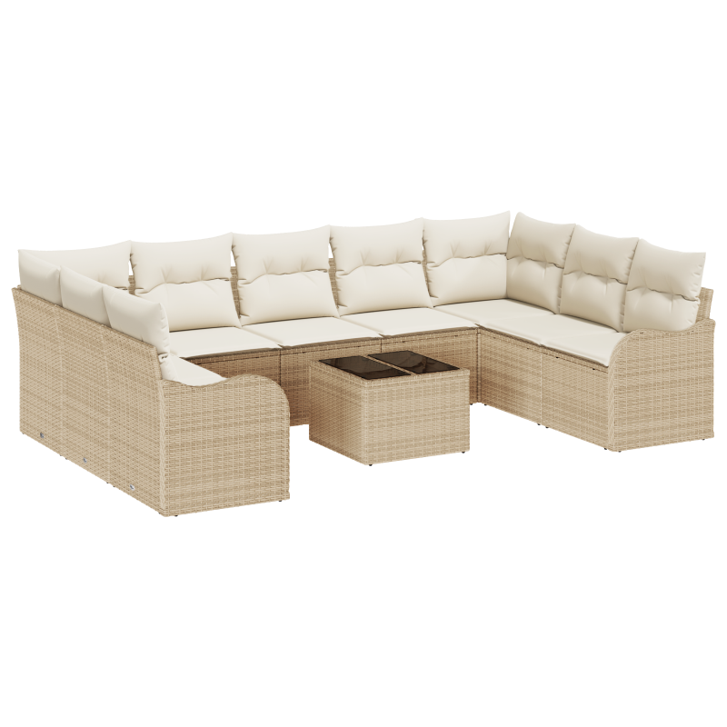 Boxspringbett mit Matratze und Bank Creme 80x200 cm Stoff
