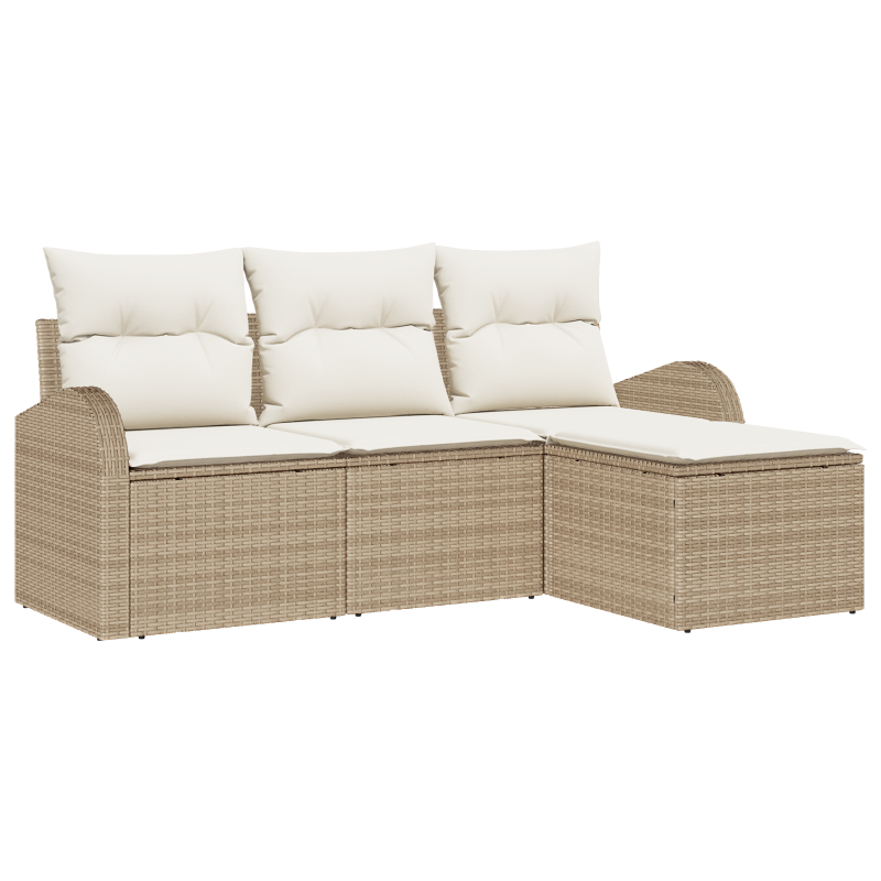 Bettgestell in Taupe, 180x200 cm, Stoff