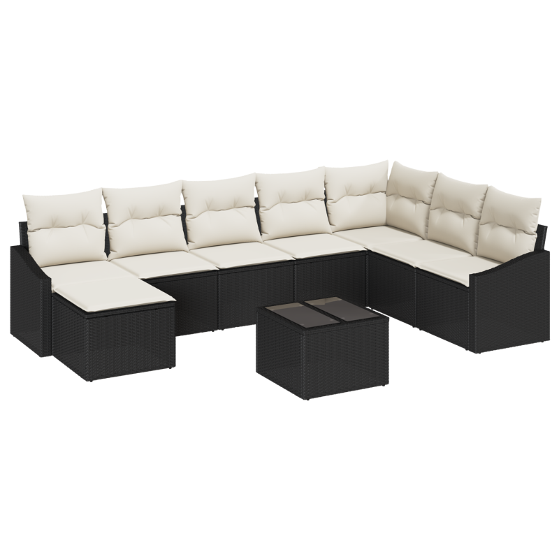 Boxspringbett mit Matratze Creme 140x190 cm Stoff