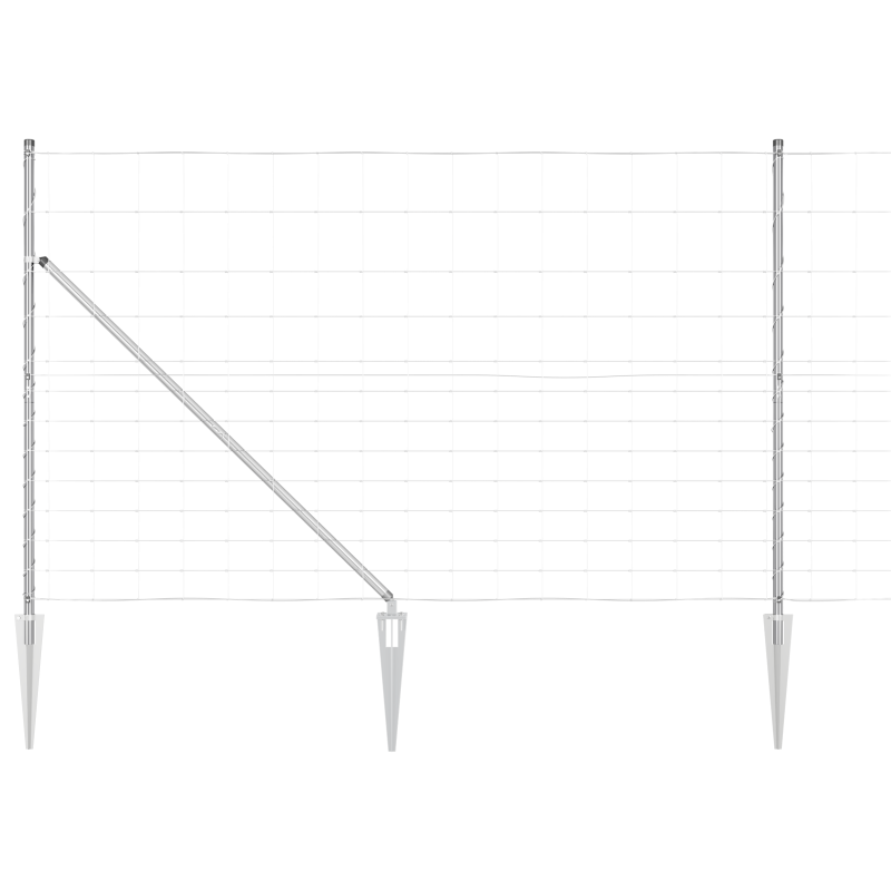 Feldzaun 1,5x50 m Verzinkter Stahl