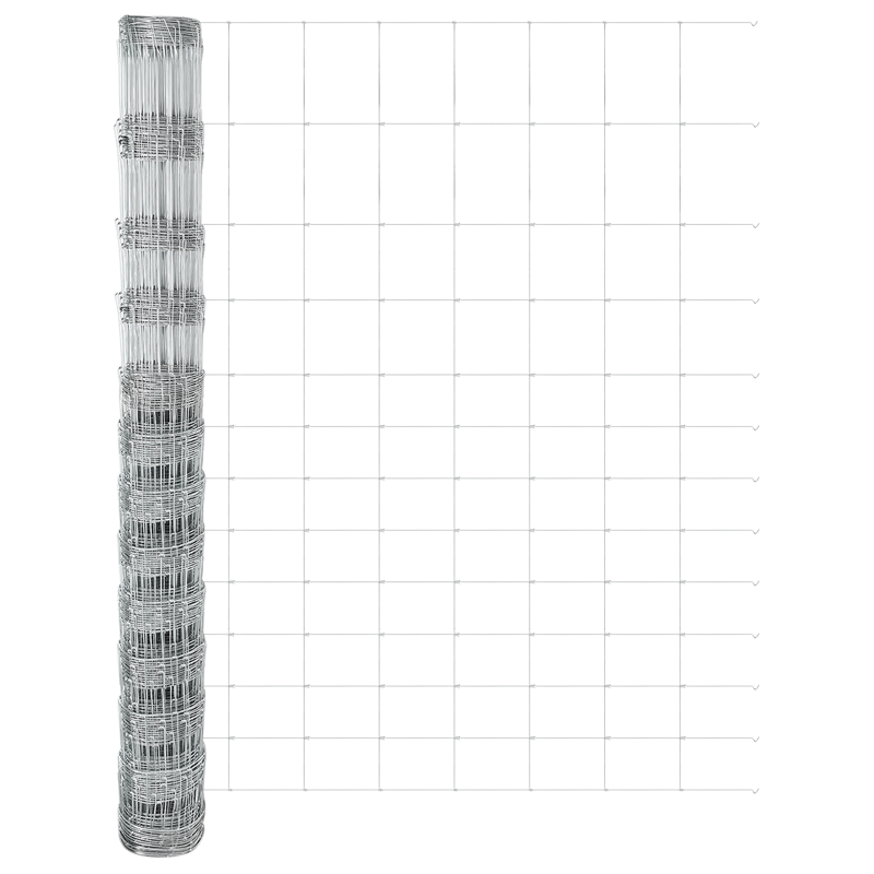 Feldzaun 1,5x50 m Verzinkter Stahl
