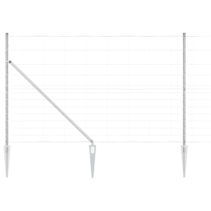 Feldzaun 1,5x50 m Verzinkter Stahl