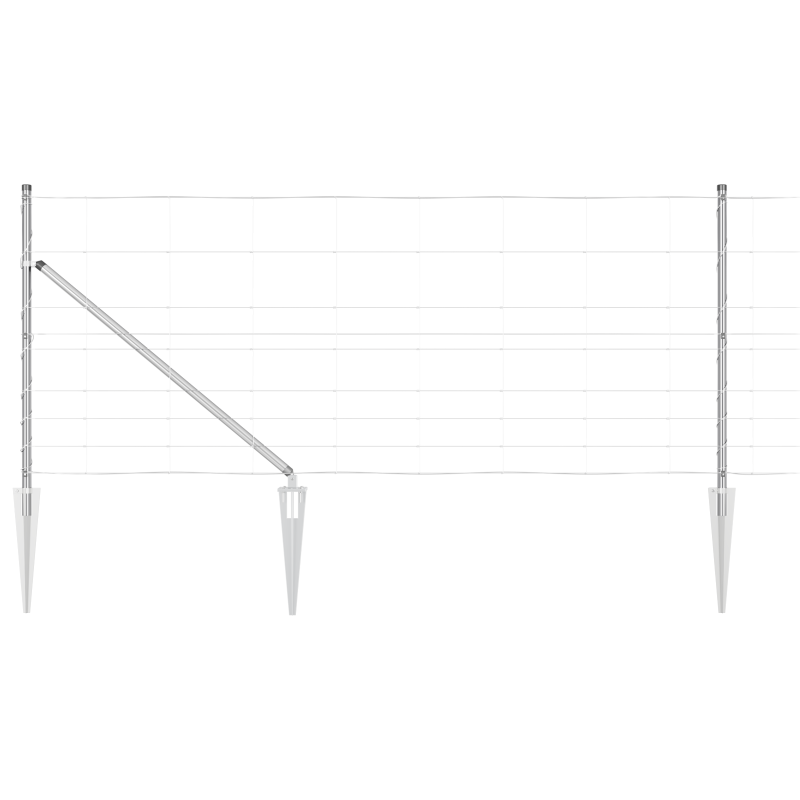 Feldzaun 1x100 m verzinkter Stahl