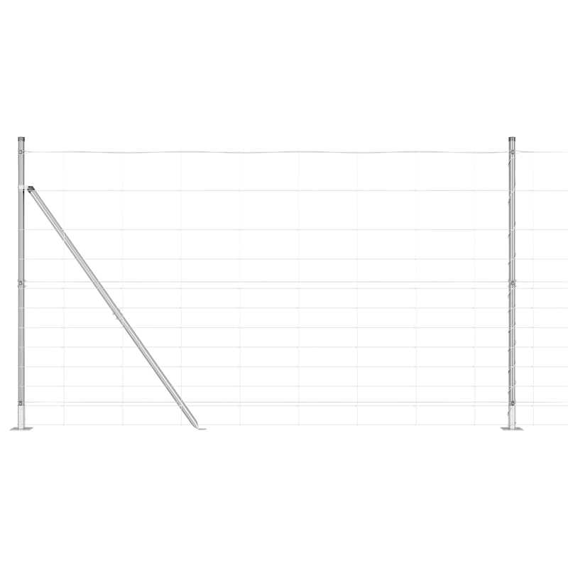 Feldzaun 1.4x50 m Verzinkter Stahl