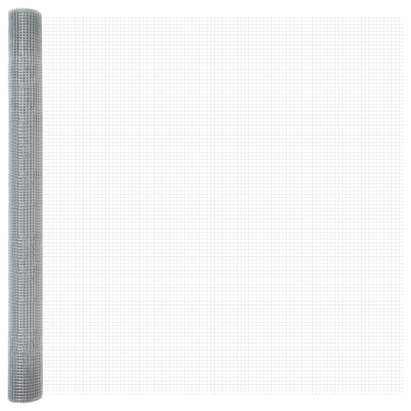 geschweißter Drahtzaun mit 13 flanged Pfosten 1,5x25 m verzinkter Stahl