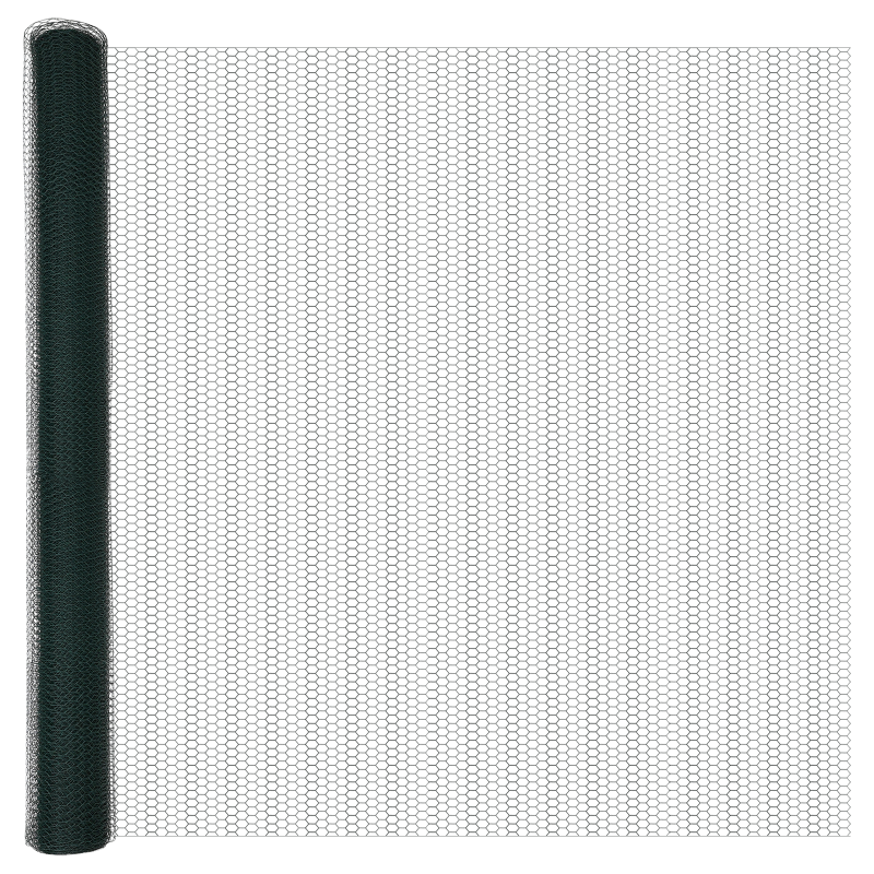 Sechseckzaun Grün 1.5x50 m Stahl