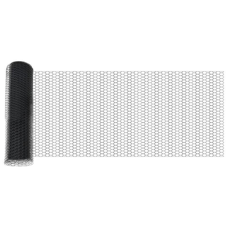 Hexagon Zaun Grau 0,8x100 m Stahl