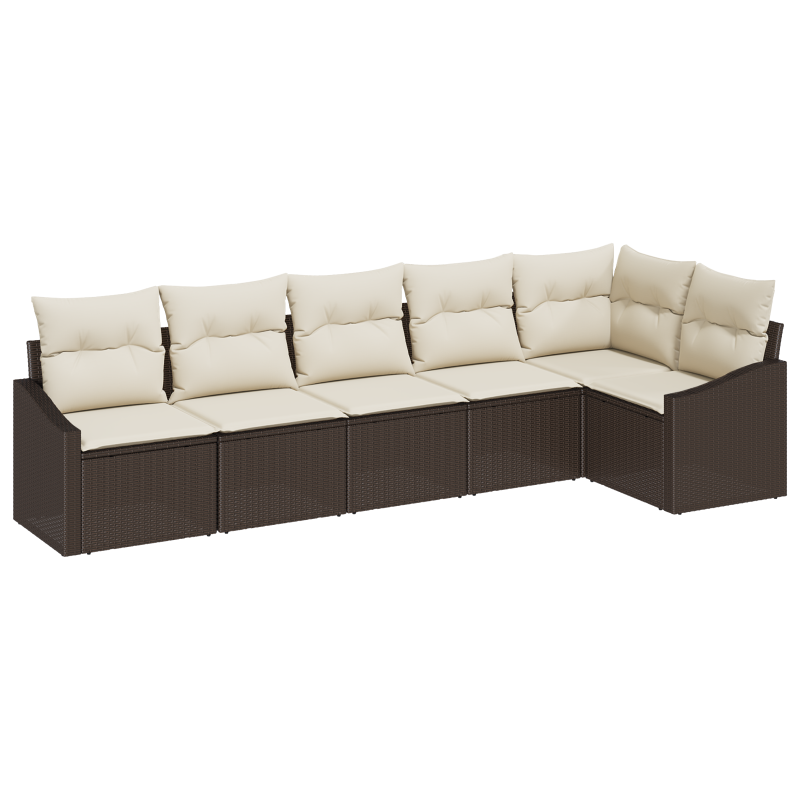 Boxspringbett mit Matratze Creme 140x190 cm Stoff