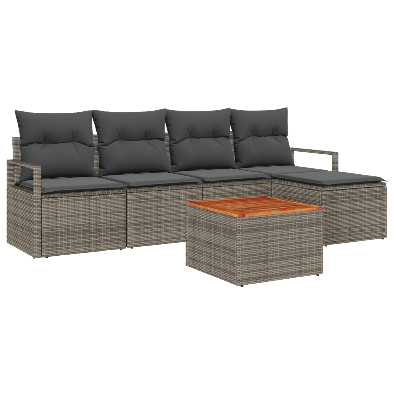 Boxspringbett mit Matratze & LED Taupe 140x200 cm Stoff