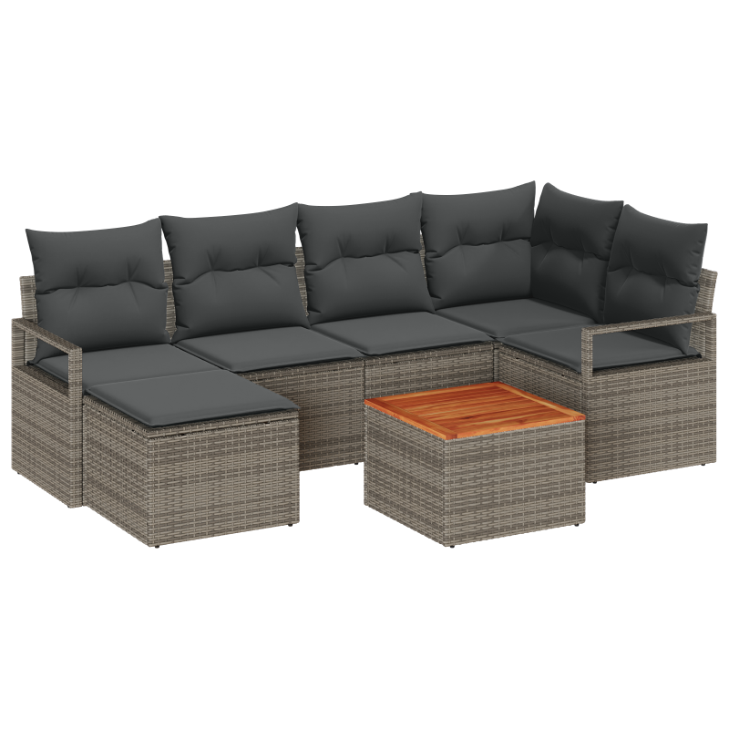 Boxspringbett mit Matratze und LED Dunkelgrau 140x190 cm Stoff