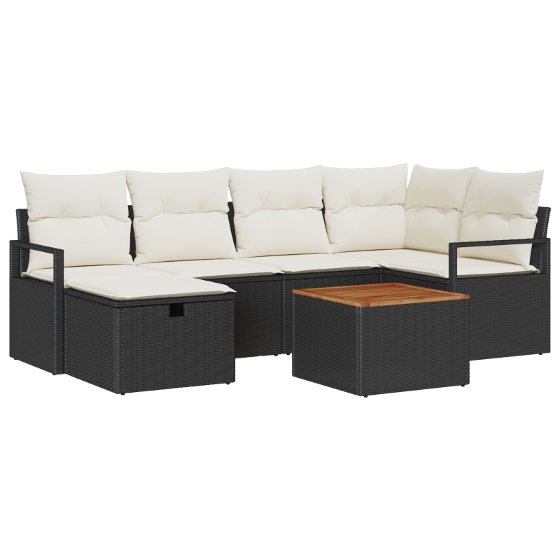 Boxspringbett mit Matratze Creme 140x190 cm Stoff