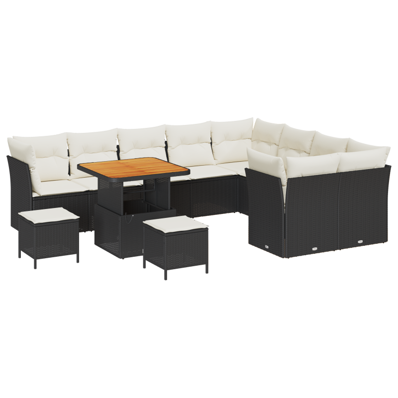 Boxspringbett mit Matratze & LED Taupe 90x200 cm Stoff