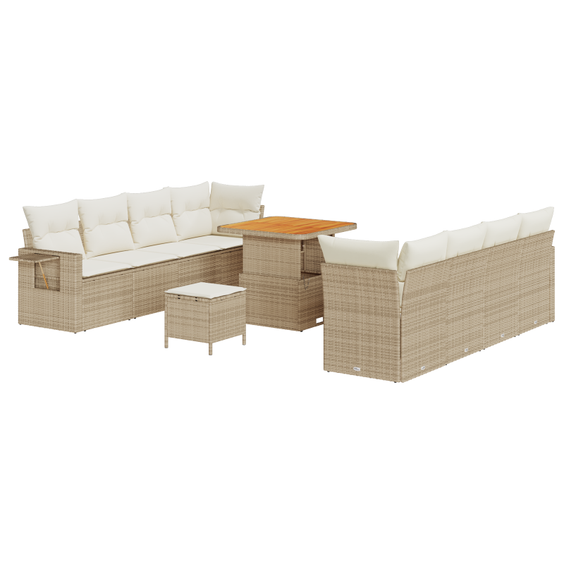 Boxspringbett mit Matratze Taupe Einzelstoff