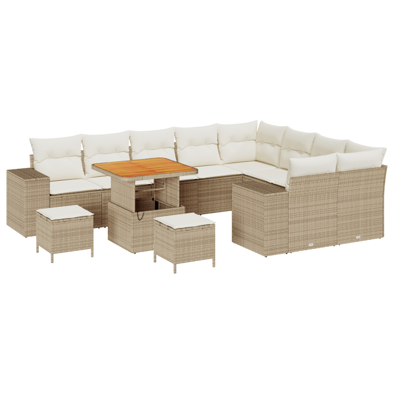 Boxspringbett mit Matratze Taupe 140x200 cm Stoff
