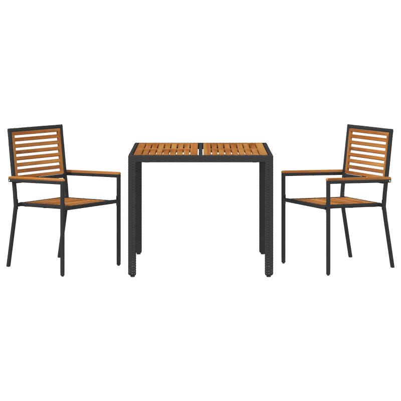 5-teiliges Garten Sofa Set mit Kissen Braunes Poly Rattan