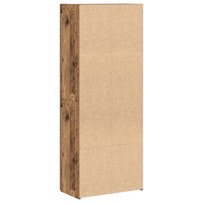 Aktenschrank Set aus 2 Altholz Massiv recyceltes Holz