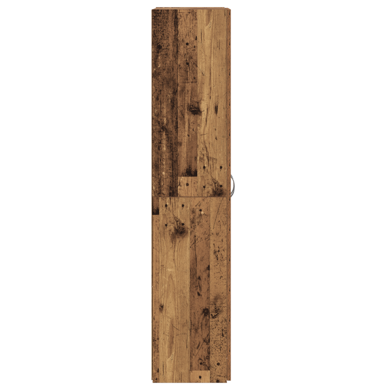 Aktenschrank Set aus 2 Altholz Massiv recyceltes Holz