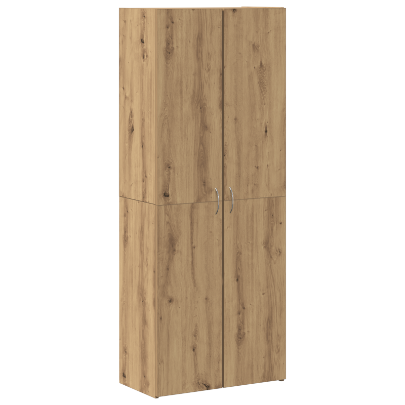 Büroschrank Set aus 2 Artisan Eiche Holzwerkstoff
