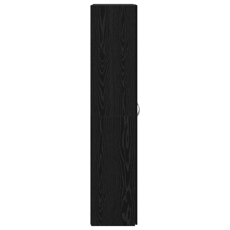 Aktenvernichter Set mit 2 Schwarze Eiche Holzwerkstoff