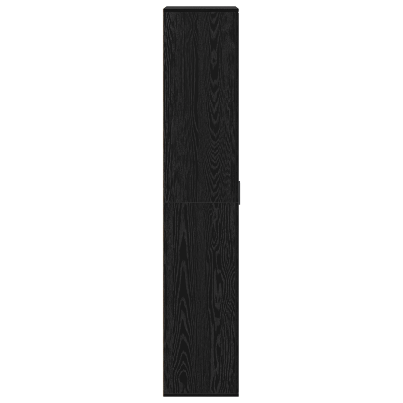 Highboard Schwarz-Eiche 70x35x180 cm Holzwerkstoff