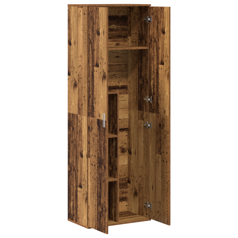 Highboard Altholz 60x35x180 cm Holzwerkstoff
