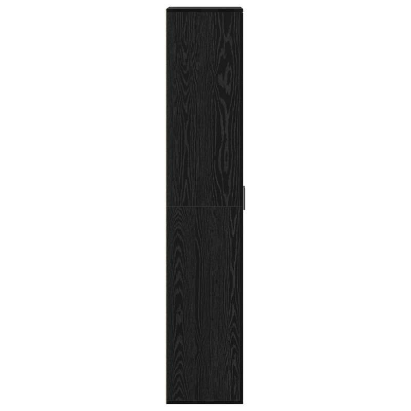 Highboard Schwarz Eiche 60x35x180 cm Holzwerkstoff