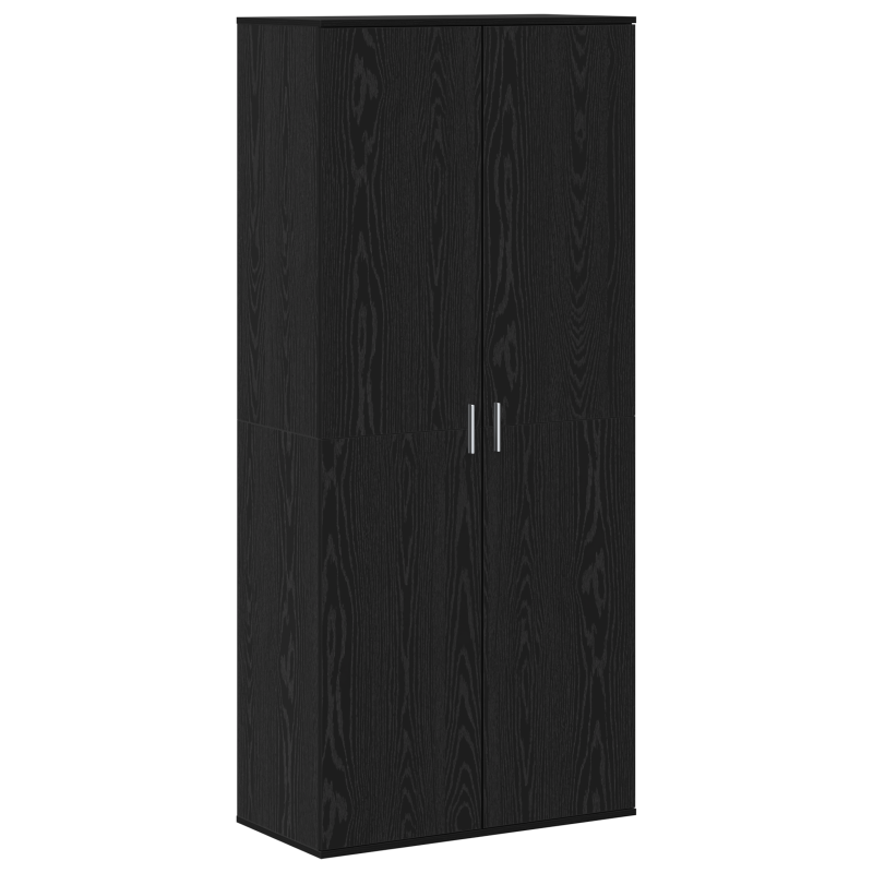 Hochboard Schwarze Eiche 80x39x178 cm Holzwerkstoff