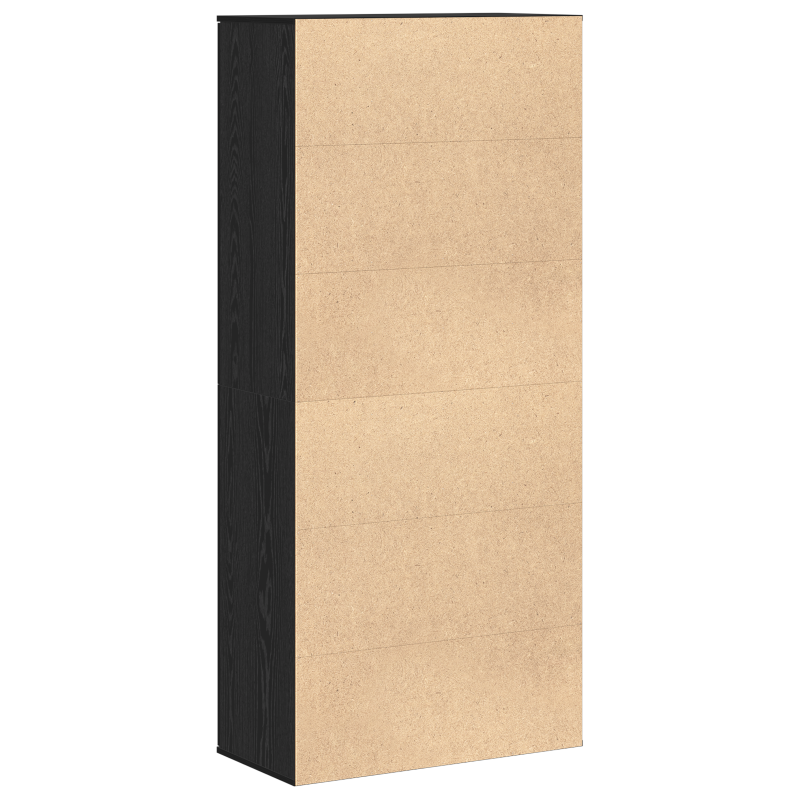 Hochboard Schwarze Eiche 80x39x178 cm Holzwerkstoff