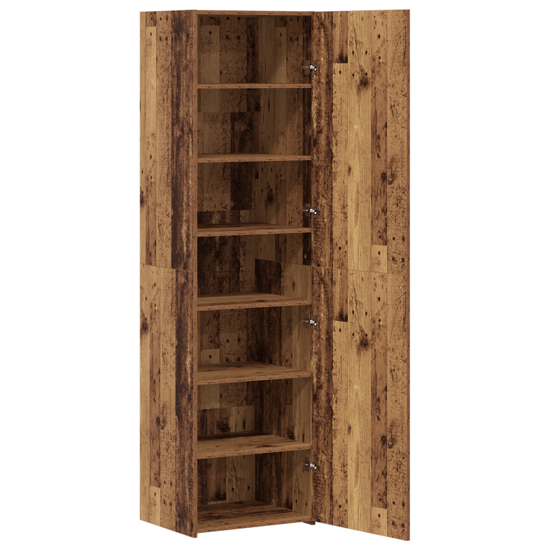 Hochschrank Altes Holz 50x42.5x185 cm Holzwerkstoff