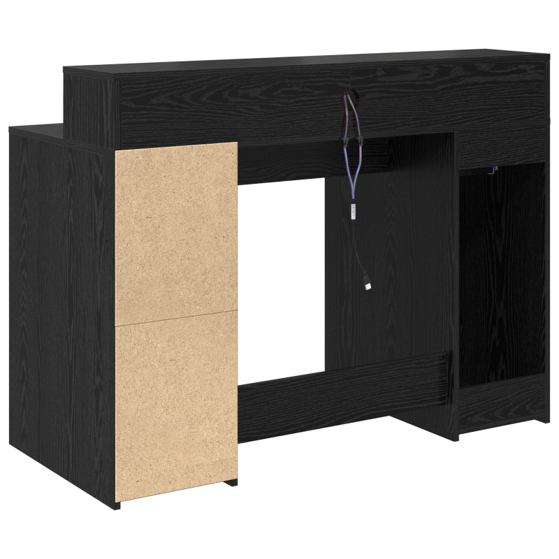Schreibtisch Schwarz Eiche 120x55x91 cm Ingenieurholz