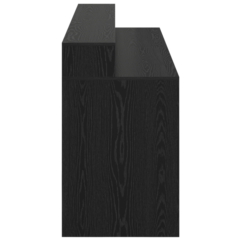Schreibtisch Schwarz Eiche 200x55x91 cm Holzwerkstoff