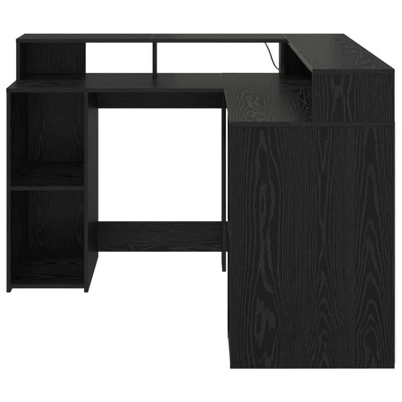 Schreibtisch Schwarz-Eiche 130x130x91 cm Holzwerkstoff