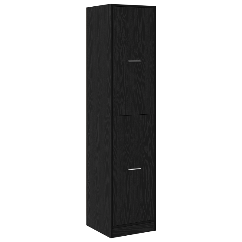 Apotheker Schrank Schwarz Eiche 40x41x174.5 cm Spanplatte