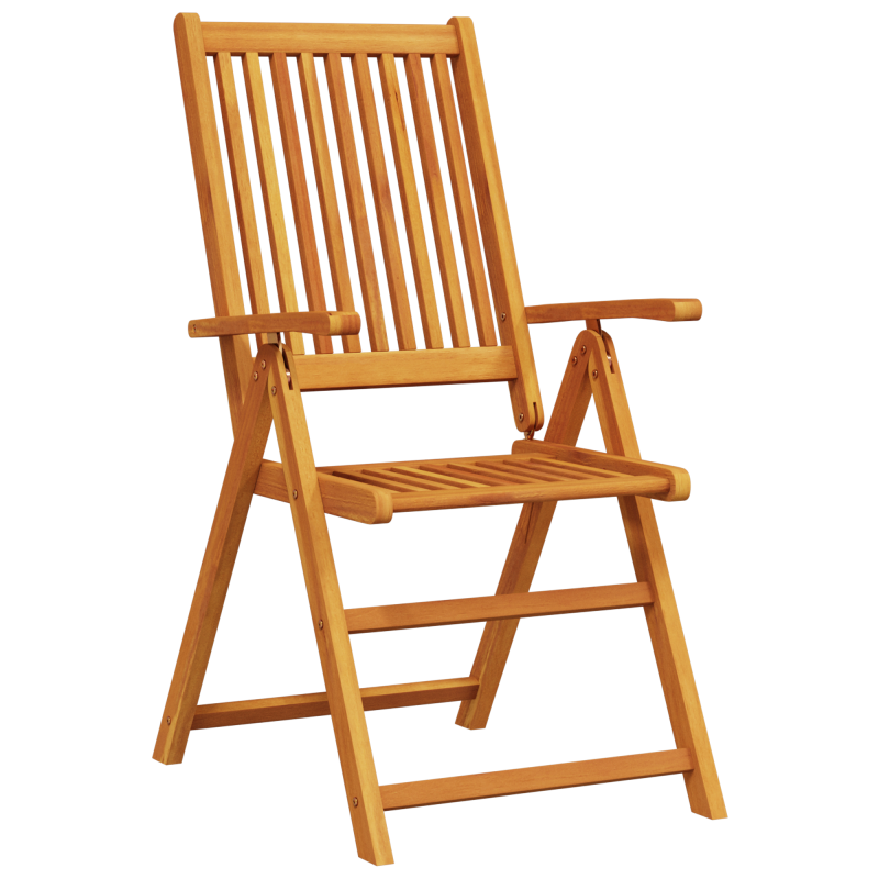 3-teiliges Garten-Esszimmer Set aus massivem Akazienholz, klappbar