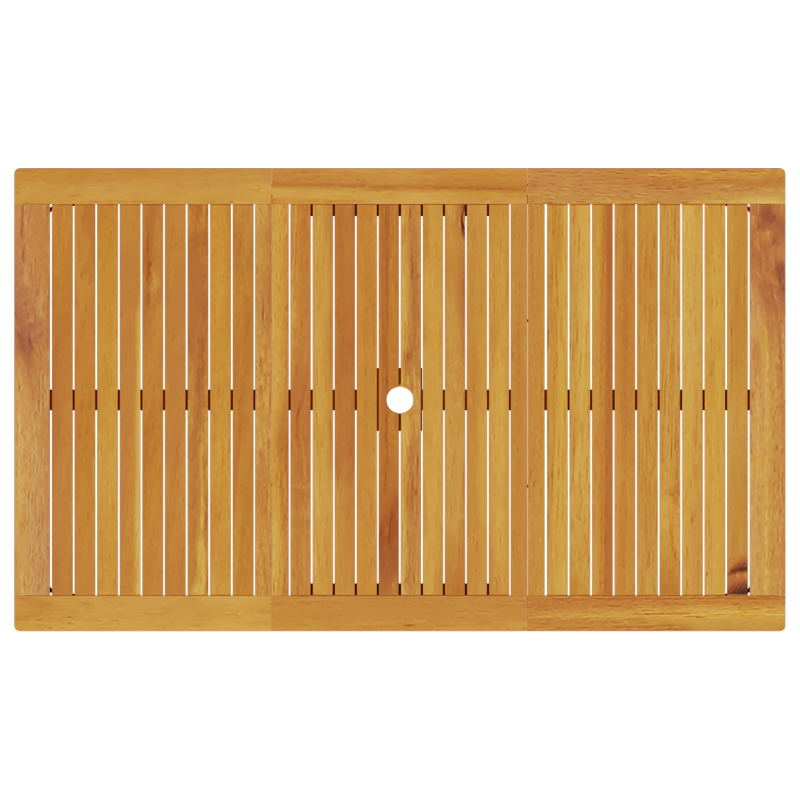 3-teiliges Garten-Esszimmer Set aus massivem Akazienholz, klappbar