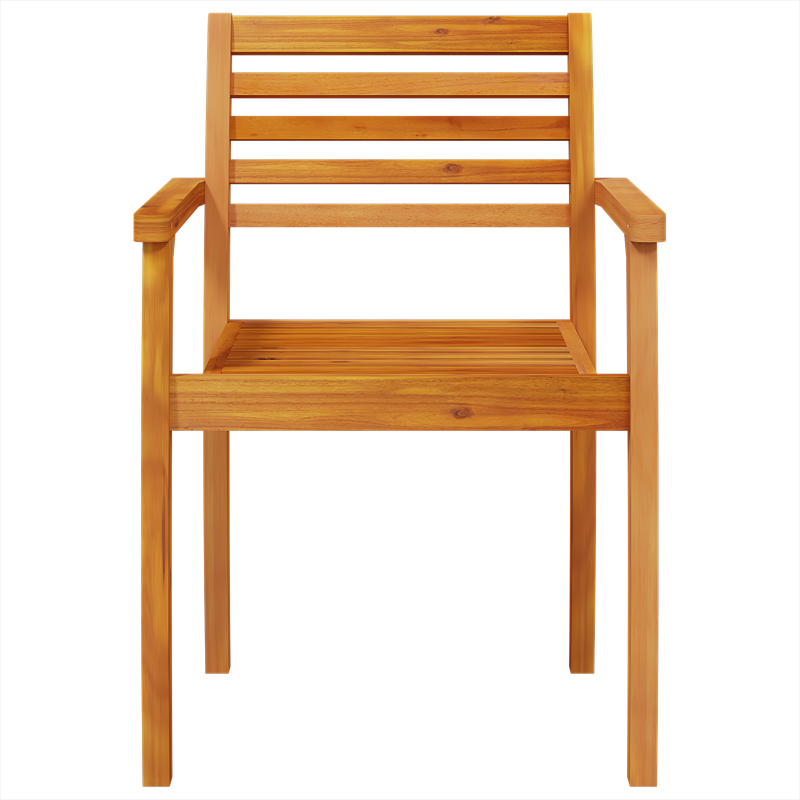 5-teiliges Garten Essgruppe aus Massivholz Akazie