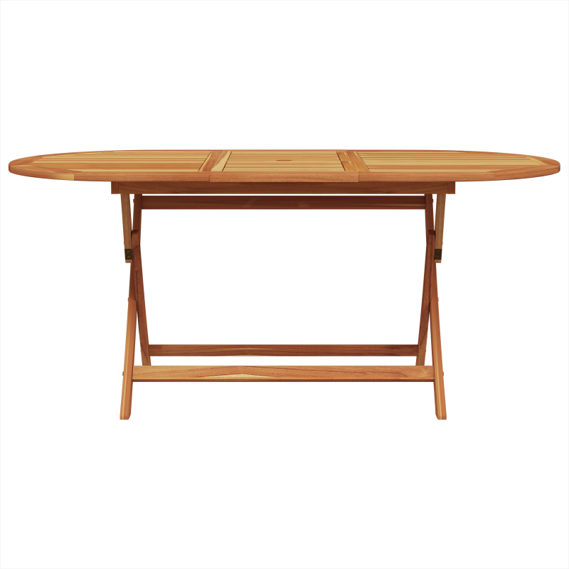 7-teiliges Garten-Ess-Set in Beige aus massivem Akazienholz und Poly-Rattan