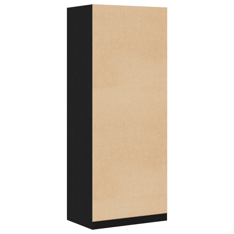 Kleiderschrank Schwarze Eiche Set aus 2 Schwarze Eiche Spanplatte