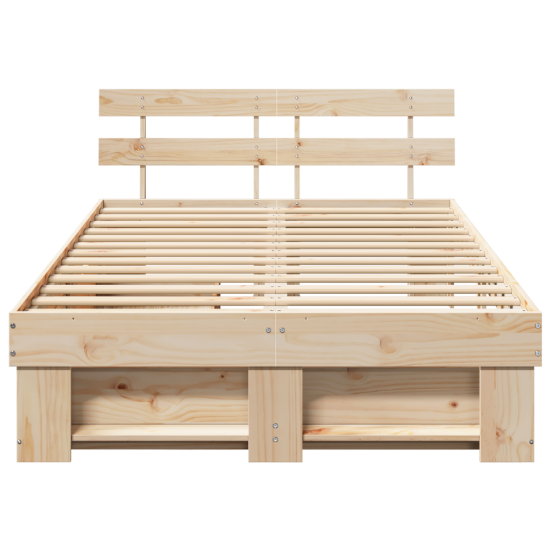 Bettgestell mit Schubladen 135x190 cm Massivholz-Kiefer
