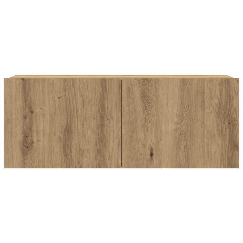 4-teiliges TV-Schranksatz wandmontiert Artisan Oak MDF