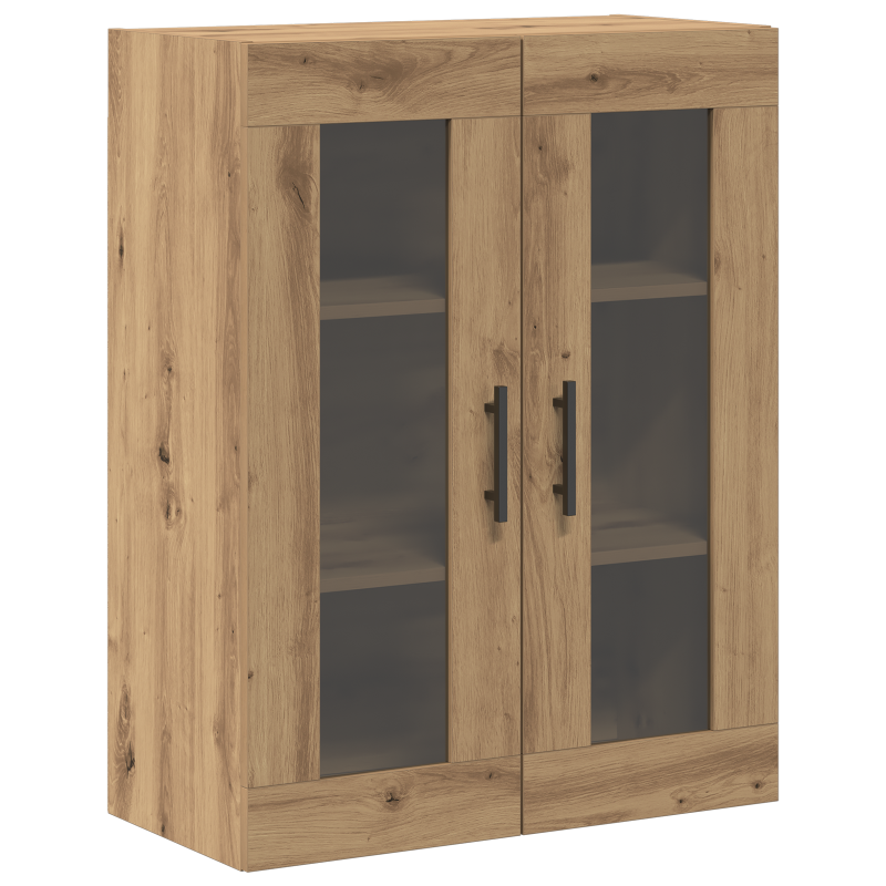 Wandmontierte Schränke 2 Stück Artisan Eiche 69,5x34x90 cm MDF