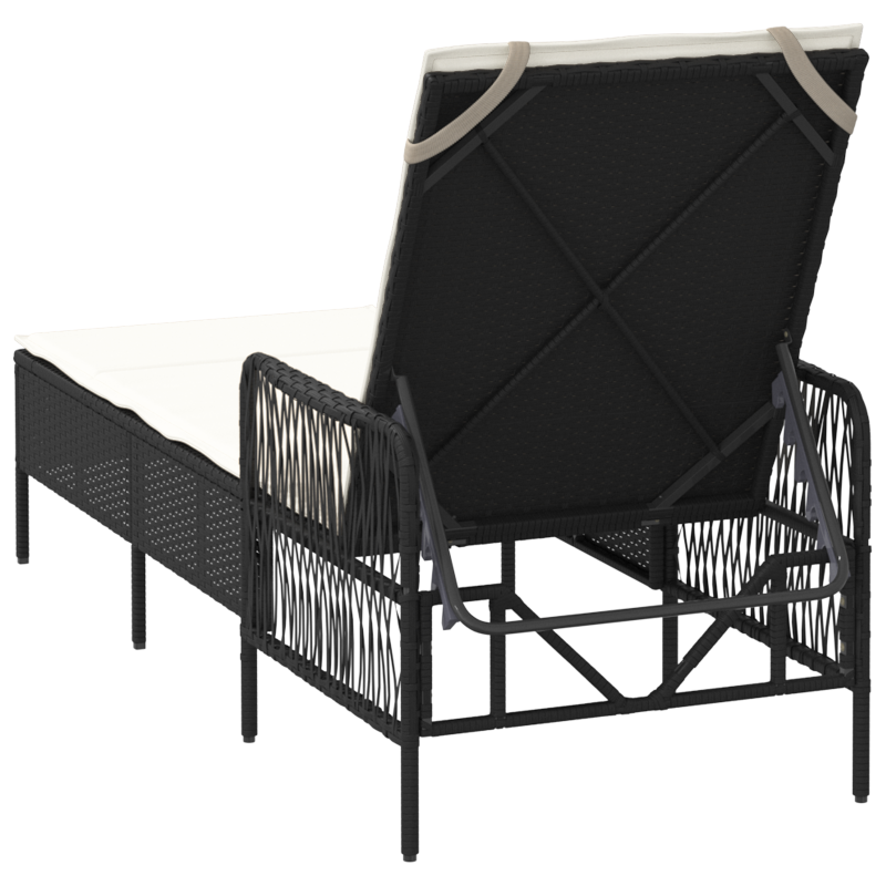 7 teiliges Garten-Sofa-Set mit Kissen Beige Poly Rattan Akazie