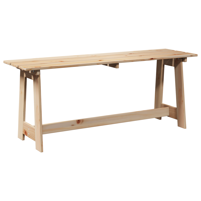 Gartenbank 119x35x47 cm Massivholz Kiefer