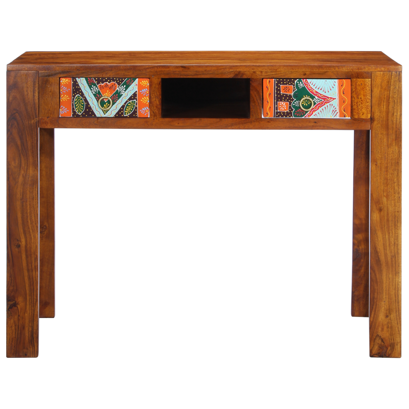 Schreibtisch 100x50x75 cm Massivholz Akazie