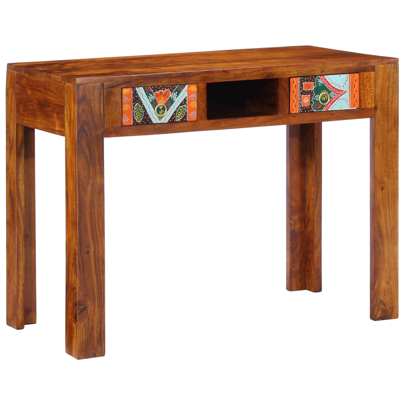 Schreibtisch 100x50x75 cm Massivholz Akazie