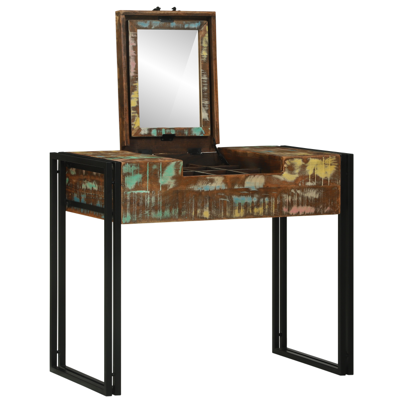 Frisiertisch 90x50x75 cm Massivholz Reclaimed