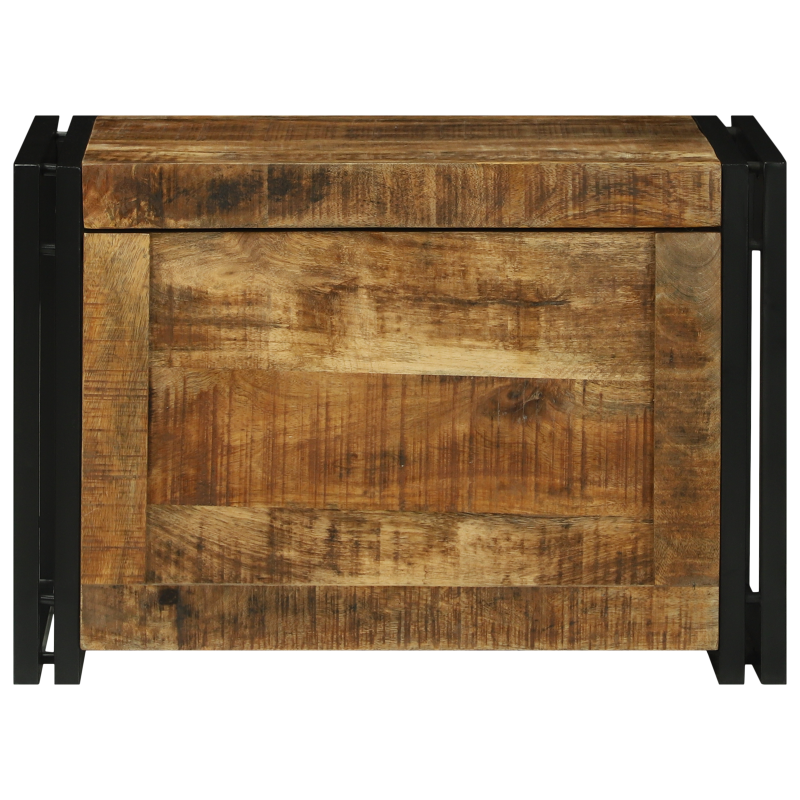 Aufbewahrungskiste 60x40x41 cm aus rauem Mango-Holz