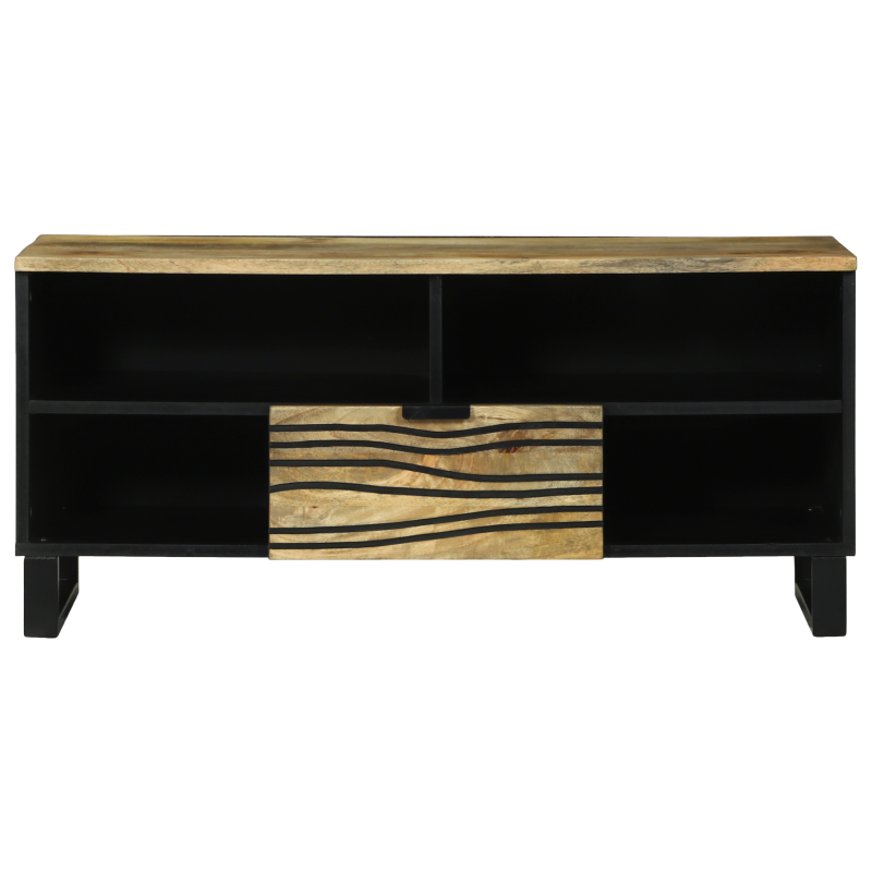 Fernsehspeicher 100x33.5x46 cm Massivholz Mango