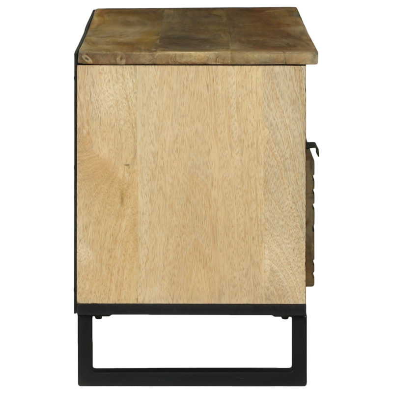 Fernsehspeicher 100x33.5x46 cm Massivholz Mango